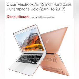 MacBook Air 13 inch Hard Case Champagne Gold